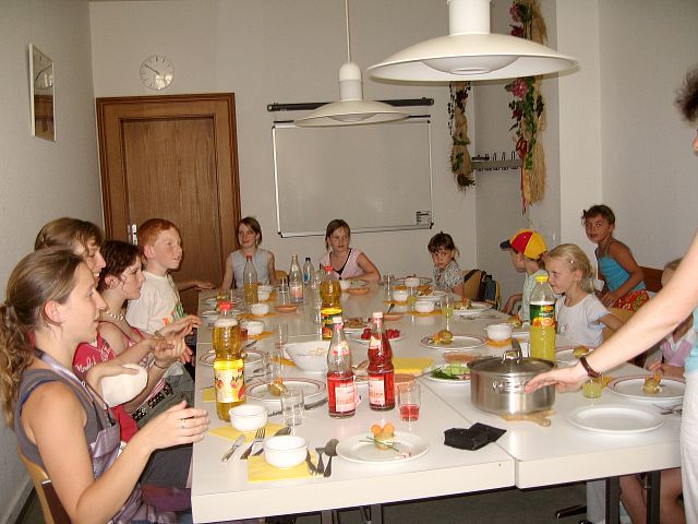 Kartoffelkochen der Jugendglockengruppe