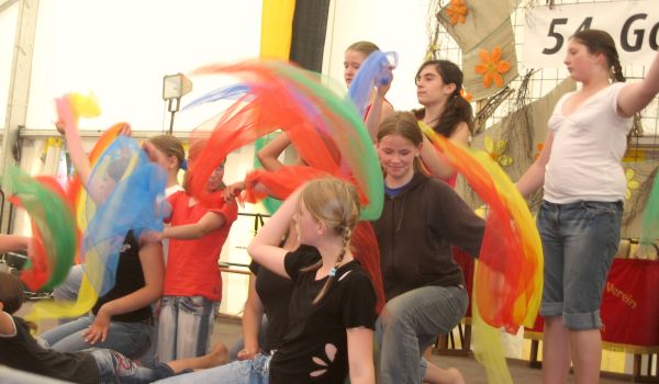 Das Bühnenprogramm beim Kinderfest