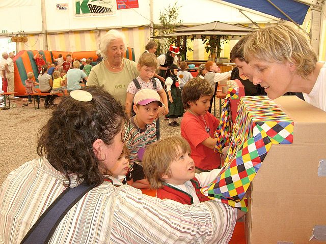 Der Spieleparcour beim Kinderfest