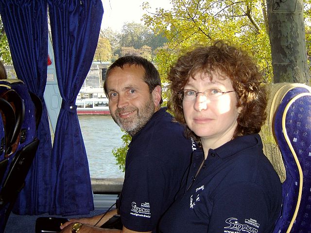 Gruppenbilder beim Weinlesefest in Paris