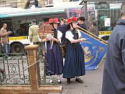 Gruppenbilder beim Weinlesefest in Paris