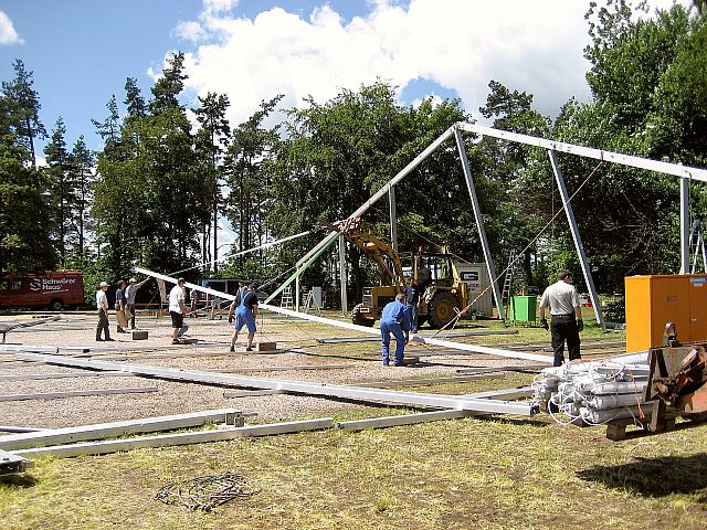 Der Abbau des Festzelts