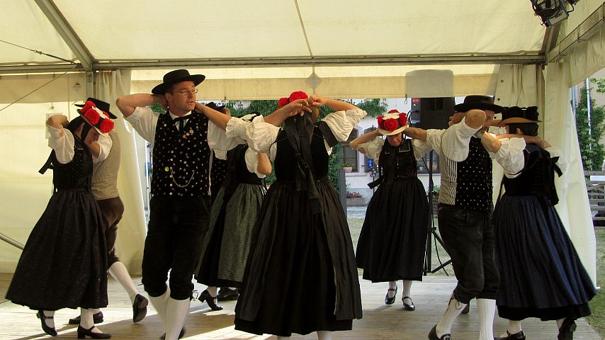 Der Trachtenverein beim Deutschen Trachtenfest in Altenburg 