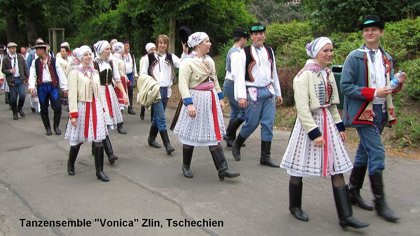 Der Festzug beim Deutschen Trachtenfest in Altenburg 