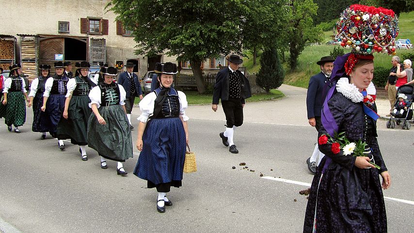 Der Trachtenverein beim Gautrachtentreffen in Niedereschach 