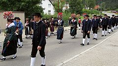 Der Trachtenverein beim Gautrachtentreffen in Niedereschach 