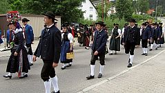 Der Trachtenverein beim Gautrachtentreffen in Niedereschach 