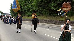 Der Trachtenverein beim Gautrachtentreffen in Niedereschach 