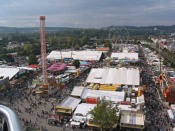Volksfest von oben